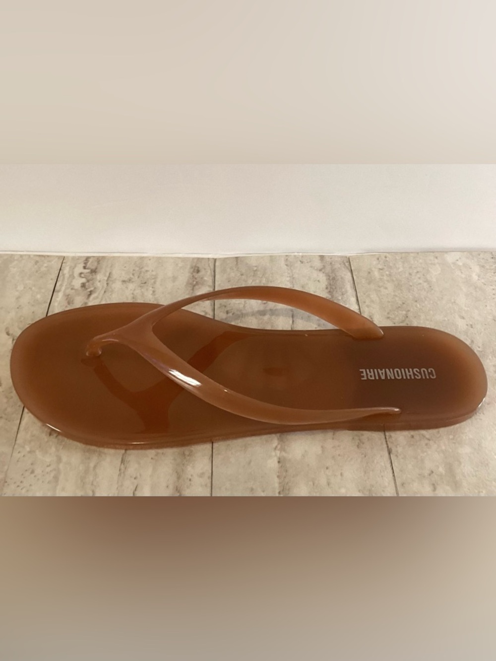 Cushsionaire Splash Jelly Flip Flops - Picture 4 of 7